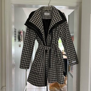 Calvin klein houndstooth peacoat